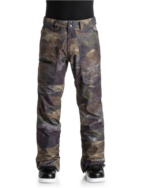 Quiksilver Dark Stormy Snow Pants Khaki Camo