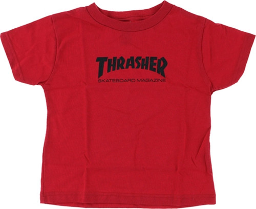 THRASHER MAG LOGO TODDLER SS 4T RED/WHT