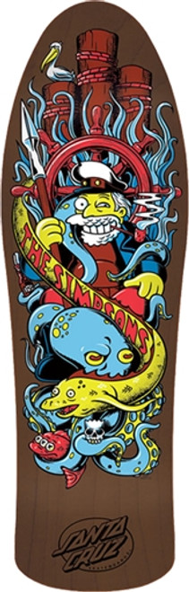 SANTA CRUZ SIMPSONS SEA CAPTAIN Skateboard Deck-10.2x31.1
