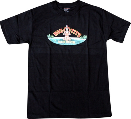 SKATE MENTAL BIG O TITS SS LARGE  BLACK