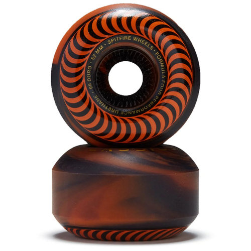 Spitfire Classic Swirl F4 Wheels Black Orange 52mm/99