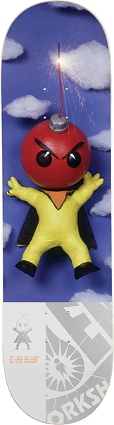 ALIEN WORKSHOP BOMB MAN KTC MACHE SKATEBOARD DECK 7.87