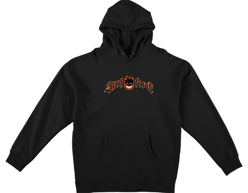 SPITFIRE IMMORTAL FIRE HOODIE SWEATSHIRT SMALL BLACK