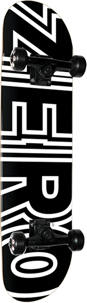 ZERO BOLD SKATEBOARD COMPLETE 8.0 BLK/WHT