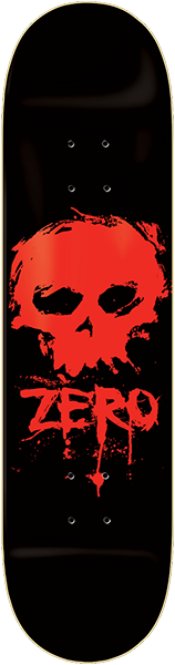 ZERO BLOOD SKULL SKATEBOARD DECK-8.0 BLK/RED