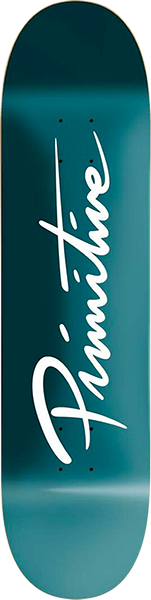 PRIMITIVE NUEVO SCRIPT CORE SKATEBOARD DECK-8.0 TEAL