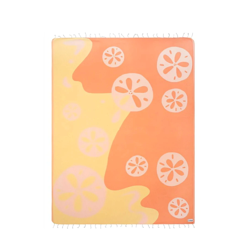 Sand Cloud Sand Dollar Towel Orange Yellow Large
