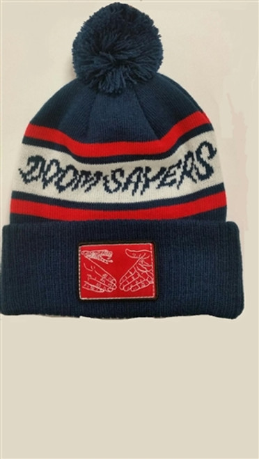 Doom Sayers DSC Pom Beanie Navy Red OneSize