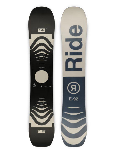 Ride Berzerker Snowboard 2025 Black White 162