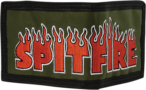 SPITFIRE DEMONSEED SCRIPT BI-FOLD WALLET OLIVE