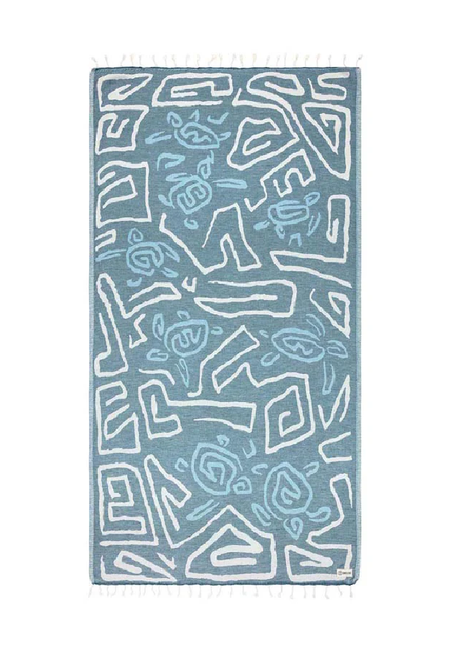 Sand Cloud Banzai Towel Blue 37 x 67