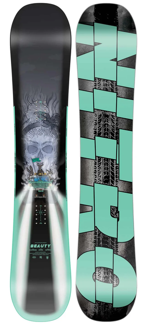 Nitro Beauty Snowboard Black Aqua 147