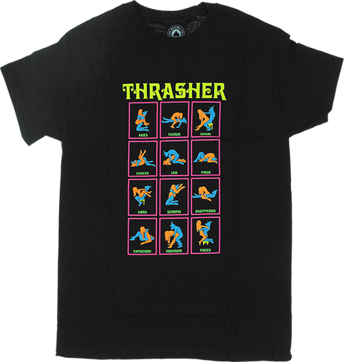 THRASHER BLACK LIGHT SS TSHIRT MEDIUM BLACK