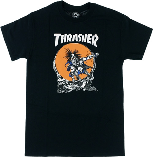 THRASHER OUTLAW SS TSHIRT MEDIUM BLACK