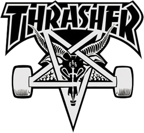 THRASHER SKATEGOAT BOARD LG DECAL single