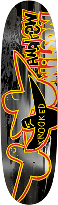 KROOKED A.WILSON WEGG SKATEBOARD DECK-9.1