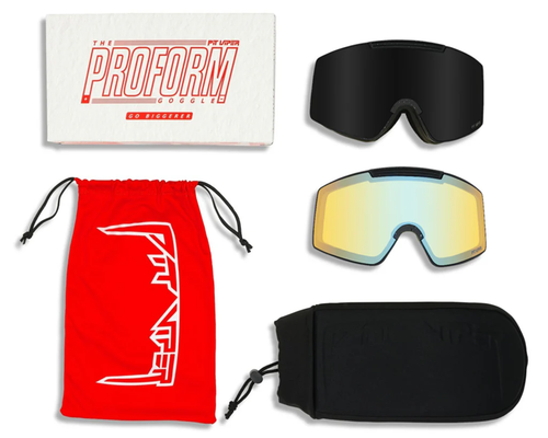 Pit Viper Proform Goggles Blacking Our Smoke Magnet Lens Large
