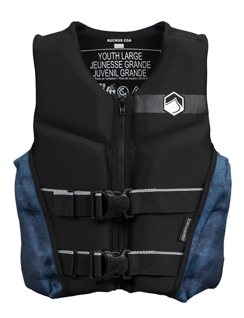 Liquid Force Ruckus Youth CGA Vest Mens Black Large 64-88lb
