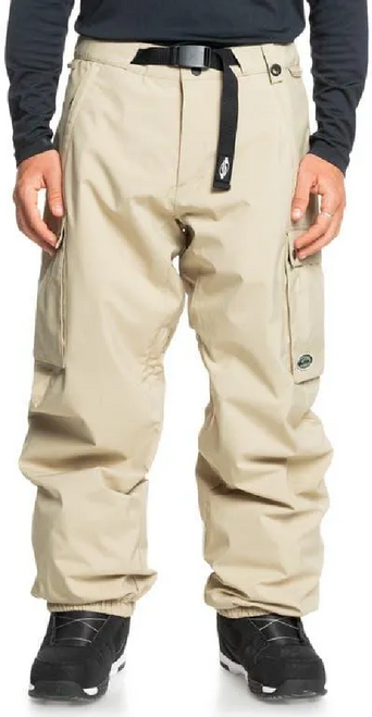 Quiksilver Snow Down Cargo Snow Pants Mens Twill