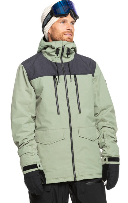 Quiksilver Fairbanks Snow Jacket Mens Sea Spray