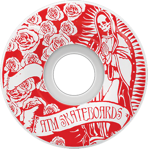 ATM MARY 52mm 99A WHITE/RED WHEELS SET