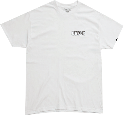 BAKER UNO SS TSHIRT LARGE-WHT/BLK
