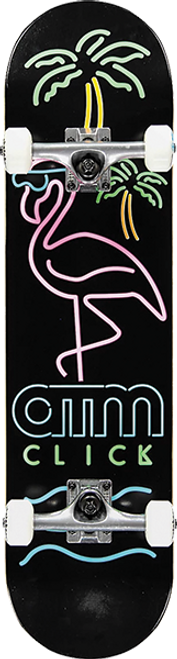 ATM NEON FLAMINGO SKATEBOARD COMPLETE 8.0
