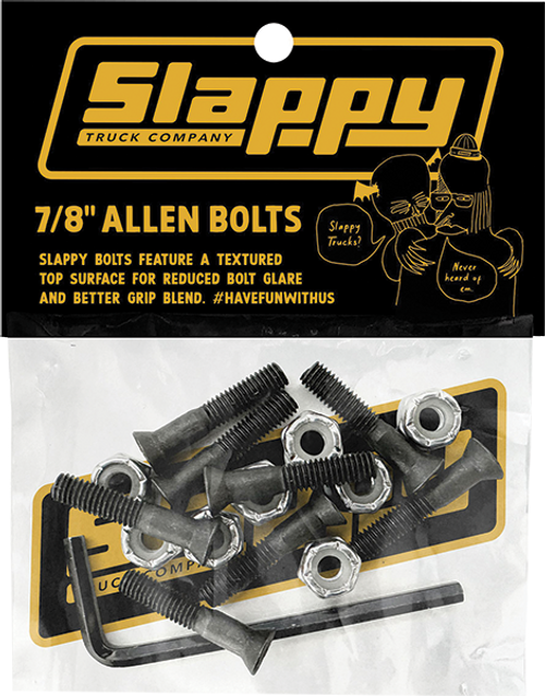 SLAPPY ALLEN BOLTS SET 7/8" BLACK