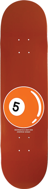 5BORO SINGH 5 BALL SKATEBOARD DECK-8.25
