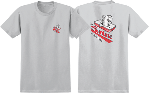 ANTI HERO THE SARDINE SS TSHIRT SMALL-NEW SILVER