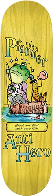 ANTI HERO PFANNER ROACH AND TOAD SKATEBOARD DECK 8.5