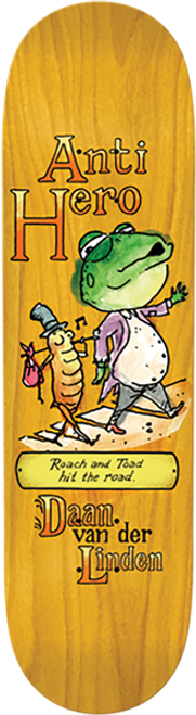 ANTI HERO DAAN ROACH AND TOAD SKATEBOARD DECK 8.28