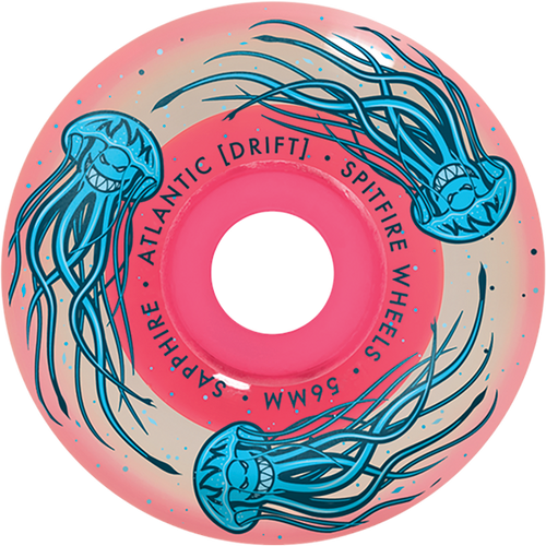SPITFIRE SAPPHIRE 90DU RADIAL 56MM ATLANTIC DRIFT CL.PNK WHEELS SET