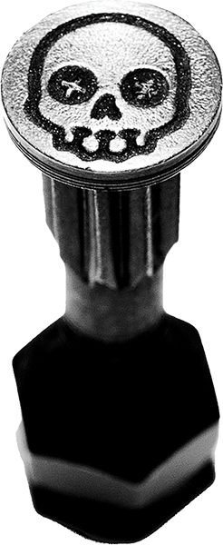 SCREW CITY HARDWARE SET 1" SKULL BLACK