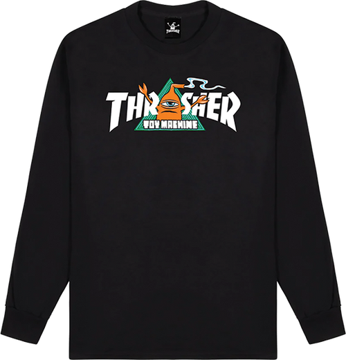 THRASHER TOY MACHINE VORTEX LONGSLEEVE XLARGE-BLACK