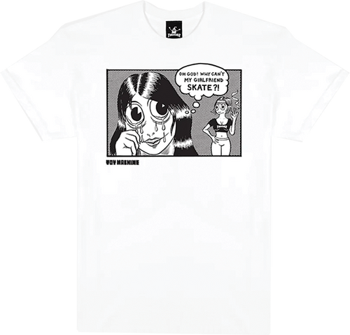 THRASHER TOY MACHINE GIRLFRIEND SS TSHIRT LARGE-WHITE