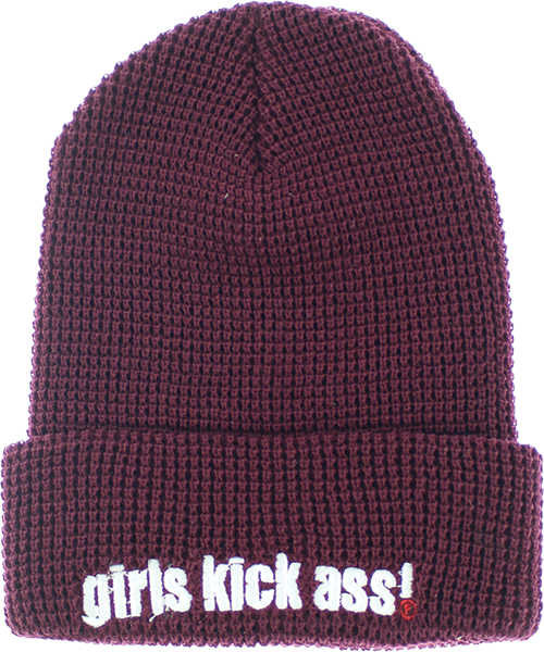 FOUNDATION GIRLS KICK ASS BEANIE BURGUNDY