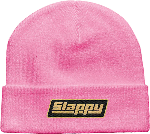 SLAPPY OG LOGO BEANIE PINK