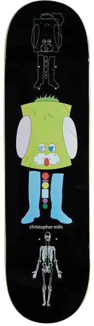 FROG Vector World Milic Skateboard Deck Black 8.38