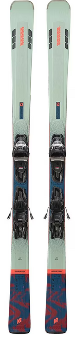 K2 Disruption 78c Womens QuickClick Ski Binding Combo Mint Blue 160