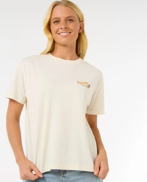 Rip Curl Cala Vadella Relax Tshirt Womens Bone