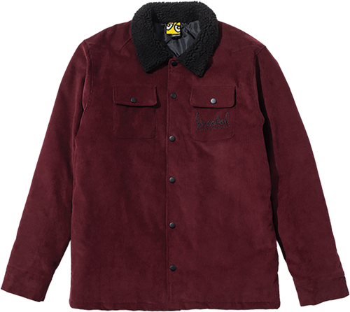 KROOKED SKRIPT JACKET JACKET SMALL-BURGUNDY