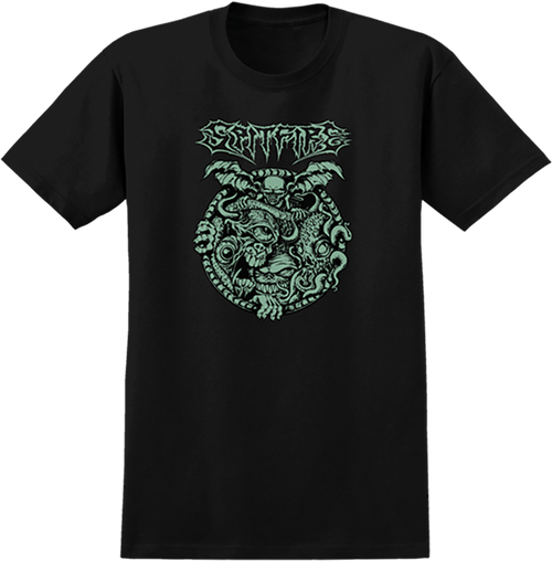 SPITFIRE DEMONGATE GLOW SS TSHIRT SMALL-BLACK