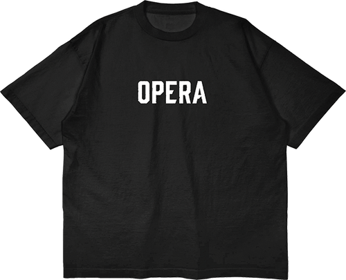 OPERA FONT SS TSHIRT LARGE BLACK