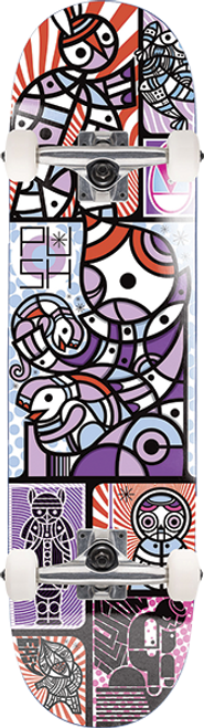 PUSH DON PENDLETON COLLAGE GUEST SKATEBOARD COMPLETE 8.25