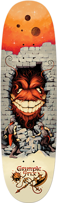 ANTI HERO GRIMPLESTIX BARBARIANS TEAM SKATEBOARD DECK 8.75x31.5