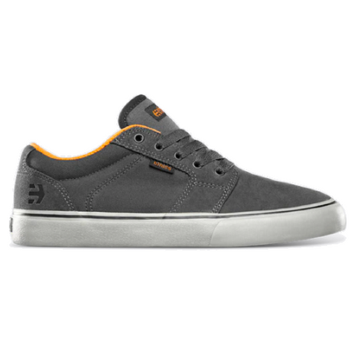 Etnies Barge LS Core Skate Shoes Grey Black Orange