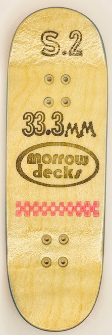 Morrow Fingerboard Deck 6ply Stainglass Orange S.2 33.3mm