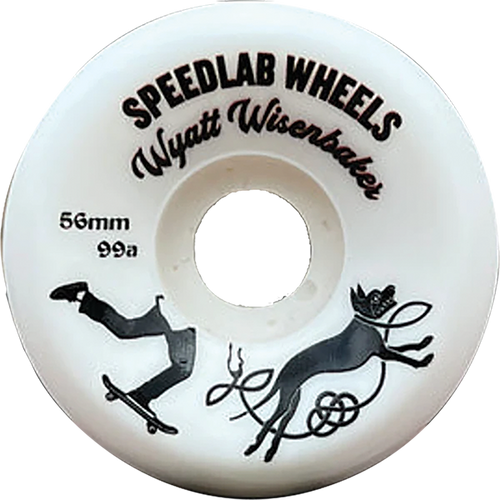 SPEEDLAB WISENBAKER PRO DOG 56mm 99A WHT WHEELS SET