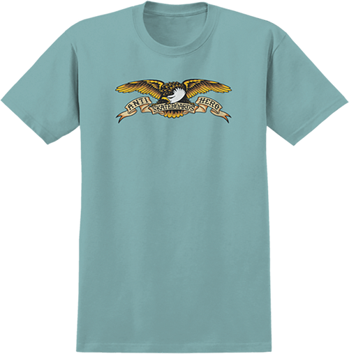 ANTI HERO EAGLE SS M-HEATHER ARCTIC/BLACK